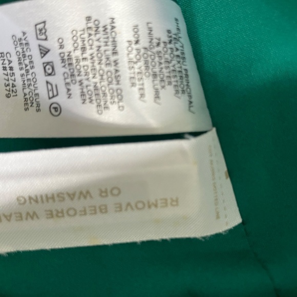 Ann Taylor Dress New Kelly Green Silky Sheath - Picture 6 of 9